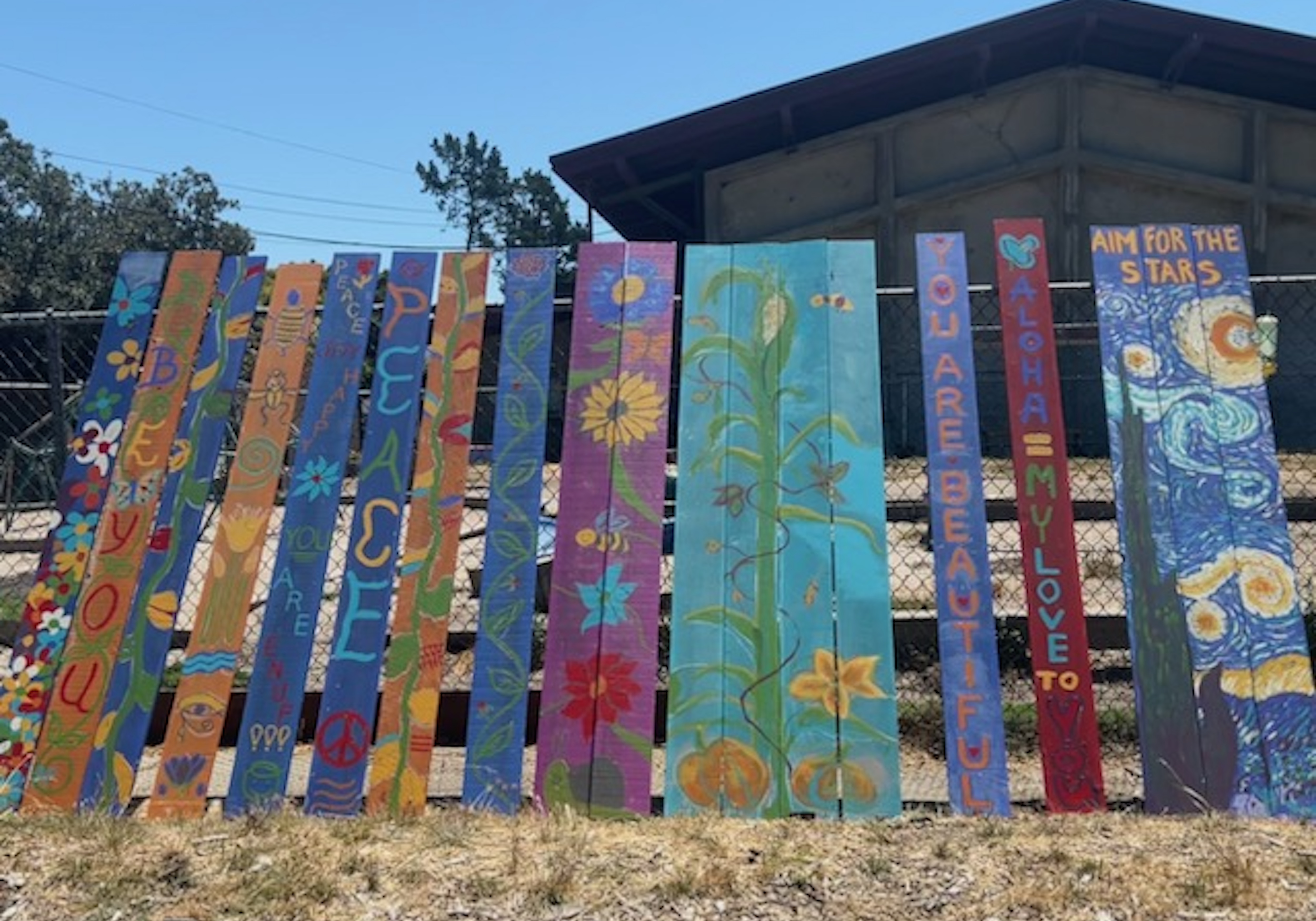 Painted planks